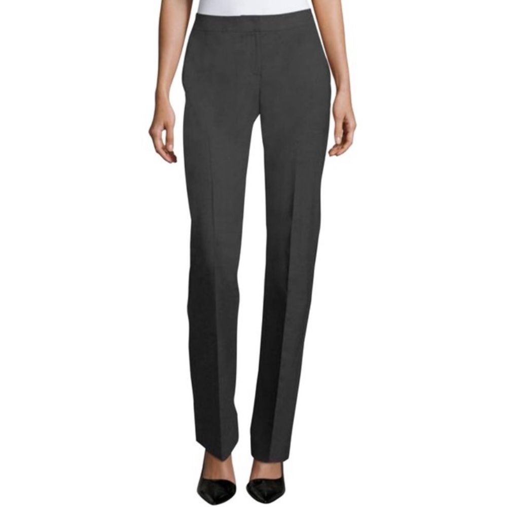 Lafayette 148 dark grey wool blend Barrow trouser pant